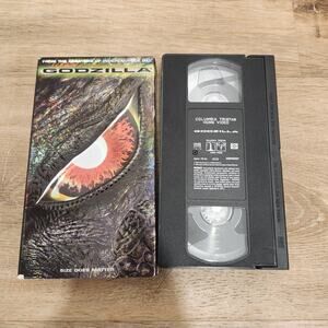 Godzilla 1998  VHS  Full Screen  Embossed Cover